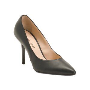 OROSCURO Black Made In Italy Leather Heels